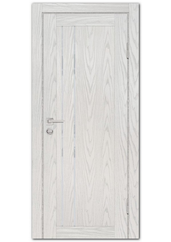 Межкомнатные двери модель PSM-10 Дуб скай бежевый Лунный лакобель