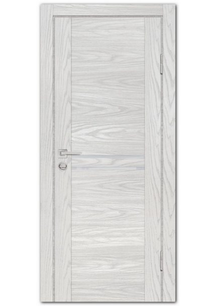 Межкомнатные двери модель PSM-4 Дуб скай бежевый Лунный лакобель
