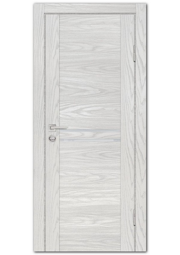 Межкомнатные двери модель PSM-4 Дуб скай бежевый Лунный лакобель