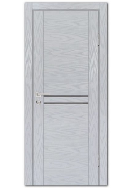 Межкомнатные двери модель PSM-4 Дуб скай серый Серый лакобель
