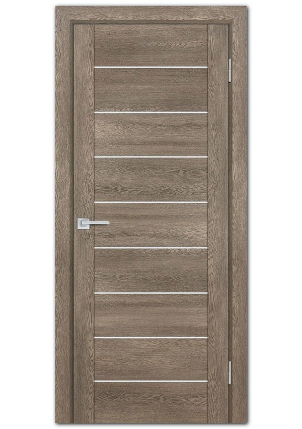 Межкомнатные двери модель PSN- 2 Бруно антико Белый сатинат