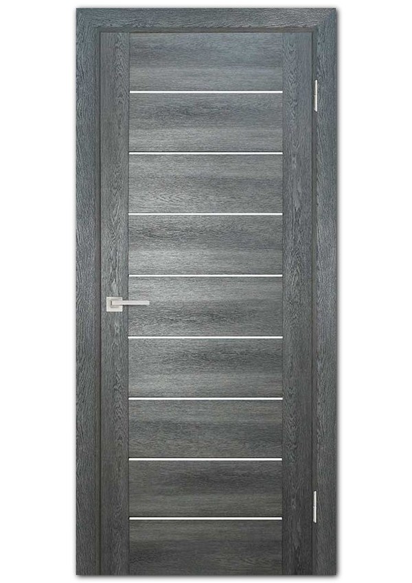 Межкомнатные двери модель PSN- 2 Гриджио антико Белый сатинат