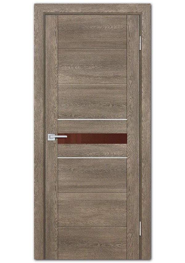 Межкомнатные двери модель PSN- 3 Бруно антико Кофе лакобель