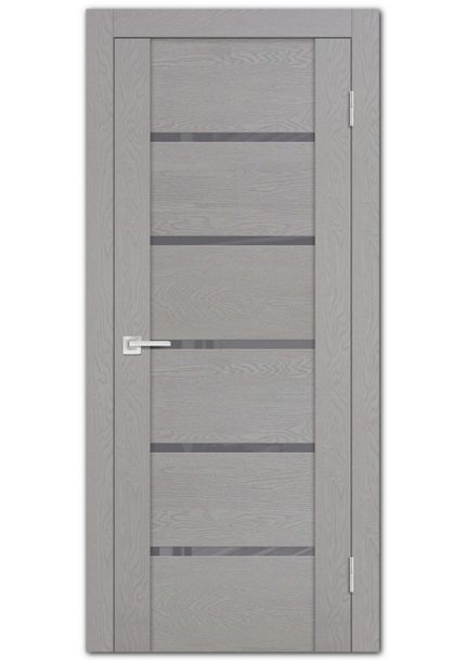 Межкомнатные двери модель PST-7 серый ясень Серый лакобель