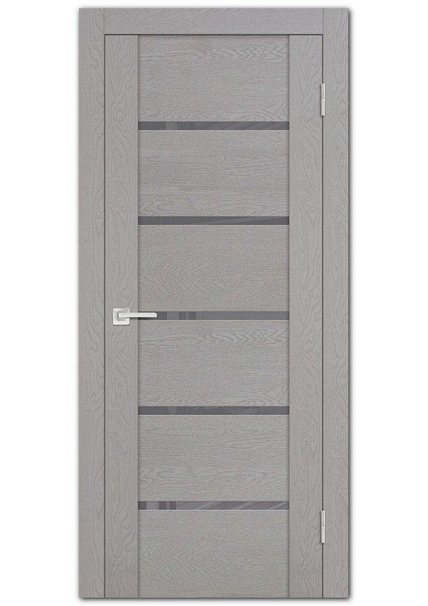 Межкомнатные двери модель PST-7 серый ясень Серый лакобель