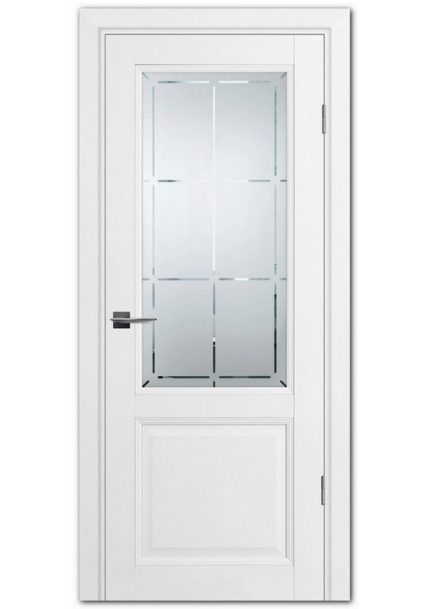 Межкомнатные двери модель PSU-37 Белый Сатинат