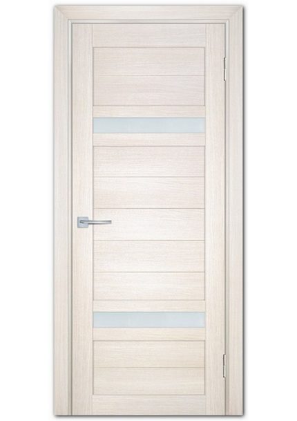 Межкомнатные двери модель ТЕХНО-705 Сандал бежевый Белый сатинат