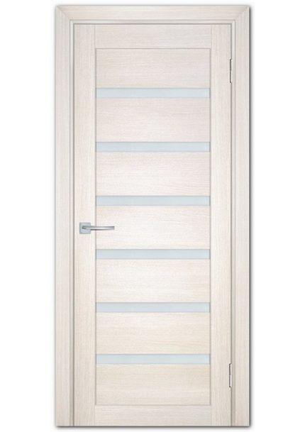 Межкомнатные двери модель ТЕХНО-707 Сандал бежевый Белый сатинат