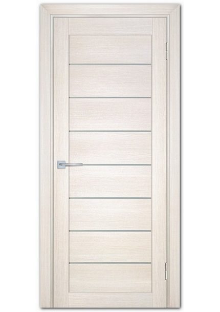 Межкомнатные двери модель ТЕХНО-708 Сандал бежевый Белый сатинат