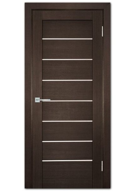 Межкомнатные двери модель ТЕХНО-708 Венге Белый сатинат