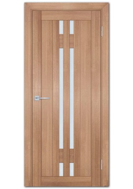 Межкомнатные двери модель ТЕХНО-733 Миндаль Белый сатинат