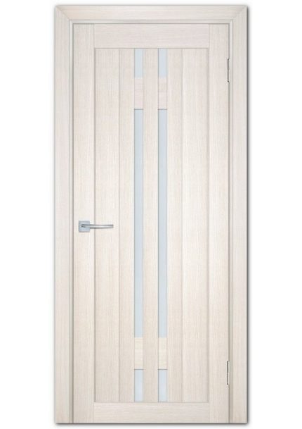 Межкомнатные двери модель ТЕХНО-733 Сандал бежевый Белый сатинат
