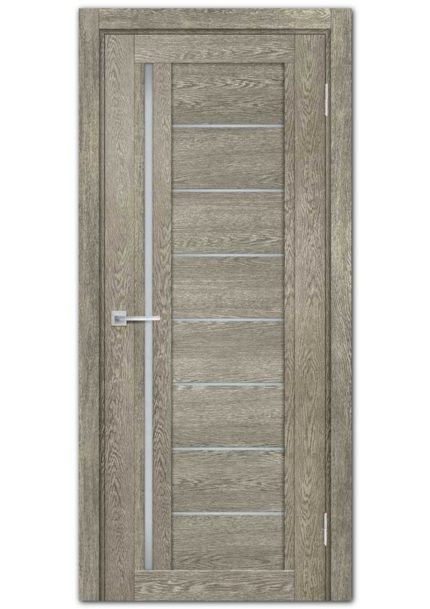 Межкомнатные двери модель ТЕХНО-801 Гриджио Белый сатинат