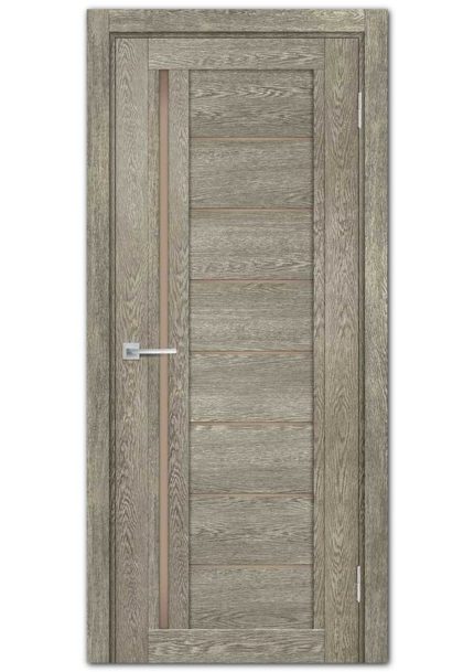 Межкомнатные двери модель ТЕХНО-801 Гриджио Бронза сатинат