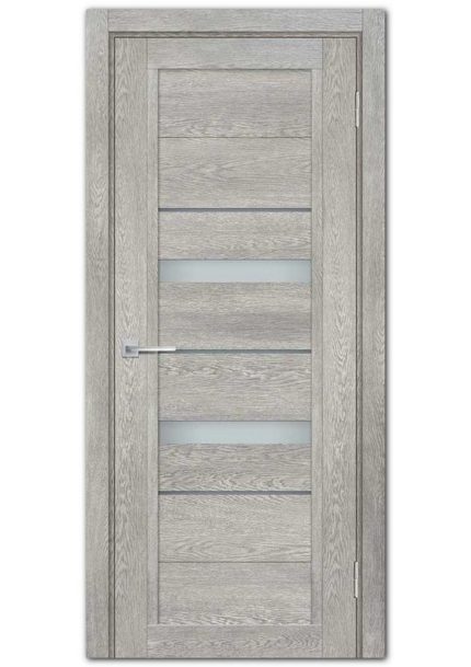 Межкомнатные двери модель ТЕХНО-802 Чиаро гриджио Белый сатинат