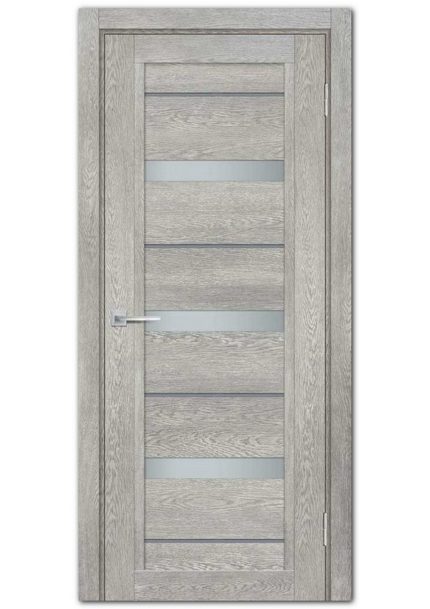 Межкомнатные двери модель ТЕХНО-803 Чиаро гриджио Белый сатинат