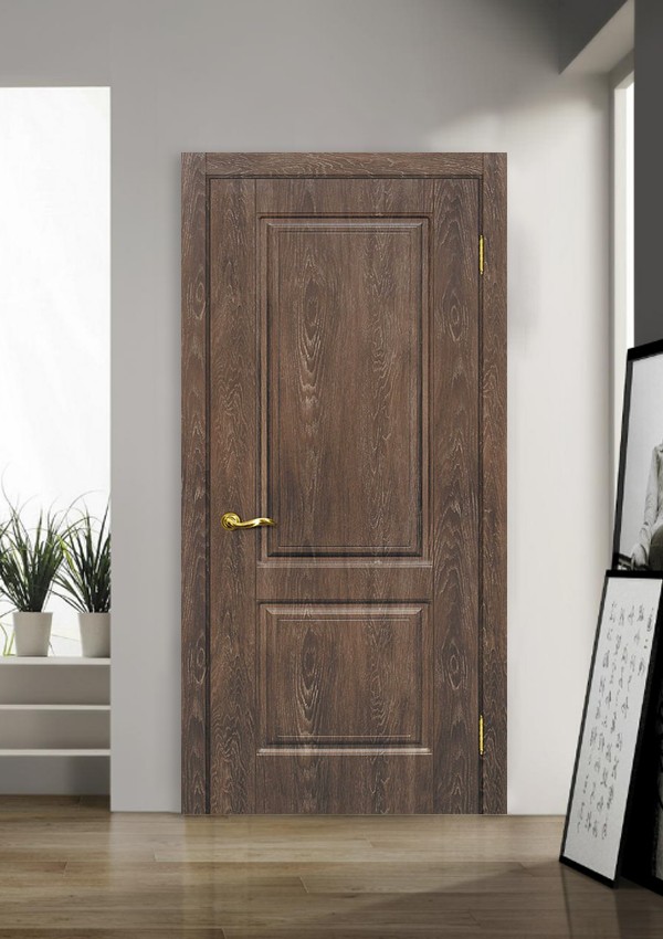 dveri mezhkomnatnyie dveri ekoshpon pvh model versal 1 dub koritsa stil klassika 02 Фрезированые межкомнатная двери модель Версаль-1 это двери с цельным полотном, на котором нанесены, с помощью специального оборудования, разнообразные геометрические рисунки с разной глубиной и толщиной линий. Такие полотна не имеют выступающих элементов отделки, так как линии узора углублены внутрь дверного полотна. Отделка - PVC покрытие <a href="#opisglav">Подробнее</a>
