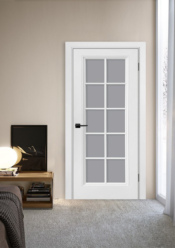 dveri mezhkomnatnyie dveri krashenyie emal model smalta sharm 11 molochnyiy ral 9010 satinat stil klassika 03 Межкомнатная дверь из коллекции Смальта-Sharm. Модель Смальта-Шарм 11 — Классический дизайн в белых цветах и слоновой кости, возможность изготовления нестандартных размеров и окрас в цвета RAL делают эти модели украшением любого интерьера. В этой коллекции представлены полотна в эмали. Каркасно-щитовое полотно с фрезеровкой или багетом. Каркас – HDF + брус сосны; Заполнение - жесткий сотовый наполнитель IVORY, CLEAR, MALVA – трехкомпонентная полиуретановая эмаль производства Италия.<br><a href=#opisglav>Подробнее</a>