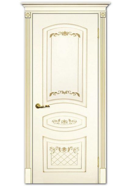 Межкомнатные двери модель Смальта 05 Слоновая кость ral 1013