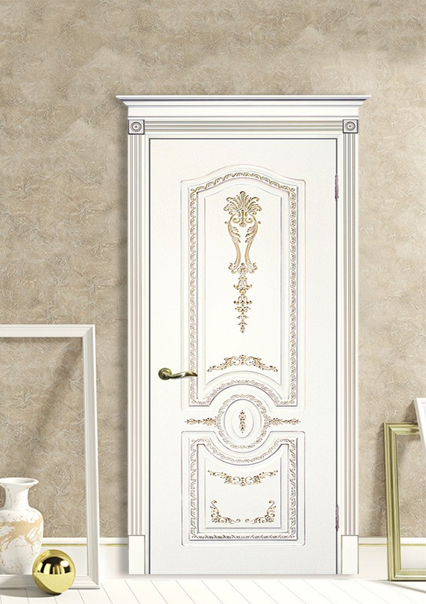dveri mezhkomnatnyie dveri krashenyie emal model smalta 11 belyiy ral 9003 patina zoloto stil klassika 03 Межкомнатная дверь из коллекции Смальта-Deco. Модель Смальта 11 — Классический дизайн в белых цветах и слоновой кости, с применением серебряной и золотой патины и 3D рисунков, делают эти модели украшением любого интерьера. В этой коллекции представлены полотна в эмали, с возможностью окрашивания по системе RAL цвета №7032, 7015, 7040, 7047, 9010, с применением различных технологий сборки и фрезеровки. Серия Смальта-Deco, одна из самых востребованных и популярных коллекций. Двери покрытые высокопрочной эмалью, набирают популярность, как у дизайнеров, так и у простых покупателей. <a href="#opisglav">Подробнее</a>